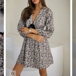 V neck Floral Boutique Emory Dress